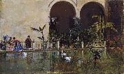 Raimundo de Madrazo y  Garreta, Pool in the Alcazar of Seville (nn02)